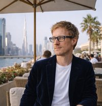 A Classy British Man in a Velvet Blazer - Male escort in Dubai