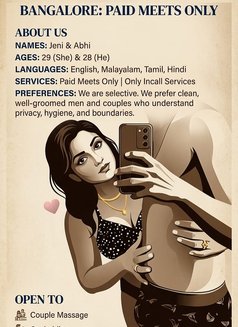 Couple Looking for Elite Men(paid Meets) - Male escort in Bangalore Photo 2 of 2