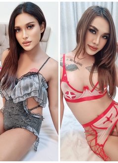 Four shemale top and bottom group sex - Acompañantes transexual in Dubai Photo 14 of 18