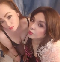 Lady and Shemale 3some - Transsexual escort in Muscat