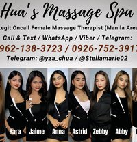 Hua’s Massage Spa - masseuse in Manila