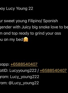 Sweet Lucy - Transsexual escort in Singapore Photo 27 of 27