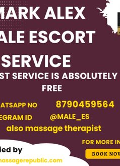 ⚜️MARK ALEX ⚜️ MASSAGER &MALE ESCORT - Male escort in Bangalore Photo 1 of 1
