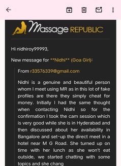 **Nidhi** (Goa Girl) last week - escort in Bangalore Photo 29 of 29