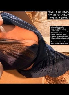 Piyaaa back for Real Meet & CAM - escort in Bangalore Photo 28 of 30