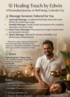 Professional Massage Therapy by Edwin - masseur in Colombo Photo 15 of 15