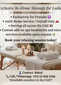 Rahul For Ladies Back In DXB - Masajista in Dubai Photo 2 of 2