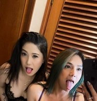 REAL GIRL THEA AND LADYBOY ALEX DUO - puta in Kuala Lumpur