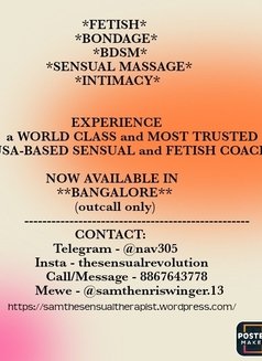 Sensual Revolution Fetish BDSM Massage - Acompañantes masculino in Bangalore Photo 4 of 4