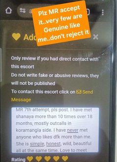 Shanaayaaa Inde GFE Meet No Advance - escort in Bangalore Photo 16 of 18