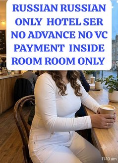 RUSSIAN ESCORTS INCALL OUTCALL NO ADVANC - puta in Chennai Photo 5 of 5