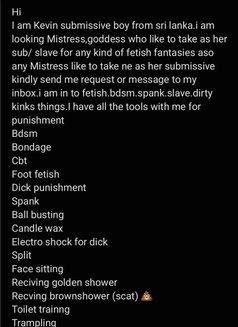 Slave Guy for Mistress in Colombo - Male escort in Colombo Photo 11 of 13