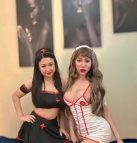 Twin Sisters ladyboy and lady 🇵🇭 - Transsexual escort in Dubai