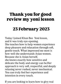 Yoni lesson - escort in Bangkok Photo 10 of 10